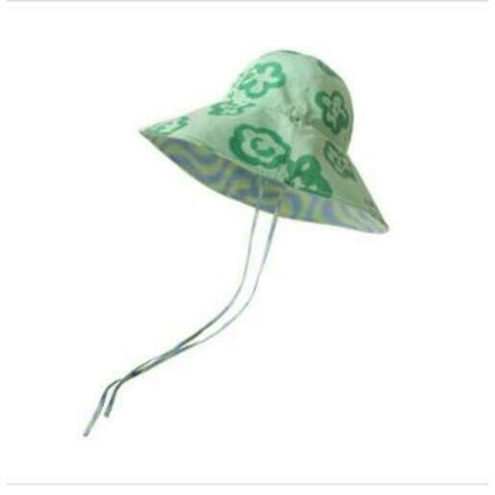 Day Dream Women's Green/Multicolor Reversible Sun Hat One Size NWT